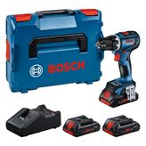 Bosch GSR 18V-90 C accuboormachineset met drie ProCORE18V accu's.