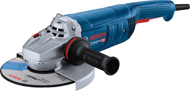 Bosch GWS 22-230 J haakse slijper met zijhandgreep.