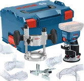 Bosch GKF 18V-8 accufreesset met accessoires.