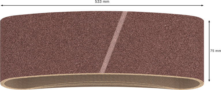 Bosch PRO X440 schuurband 75x533 mm korrel 120.