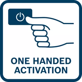  Met duim te activeren aan/uit-schakelaar voor efficiënt gebruik met één hand