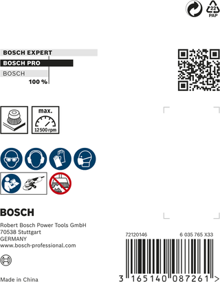 Bosch PRO roestvrijstalen komborstel 75 x 0,5 mm.