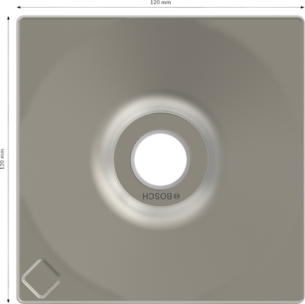 Bosch PRO SDS max stampplaat, 120 x 120 mm.