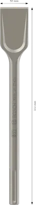 Bosch PRO SDS max-5C Spadebeitel 50x350 mm voor sloopwerkzaamheden.