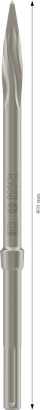 Bosch PRO SDS max-5C Puntbeitel 400 mm voor sloopwerk.