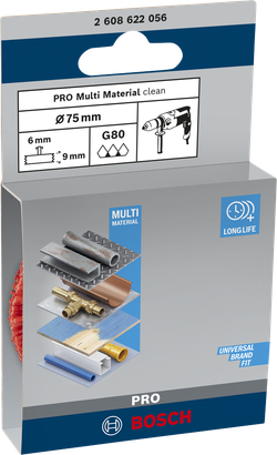 Bosch PRO Multi Material 75×1 mm spaakwiel.