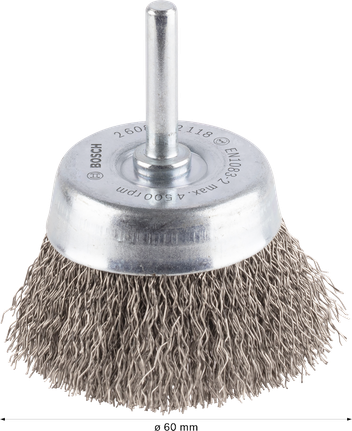 Bosch PRO RVS-komborstel, rechte schacht 60 mm.