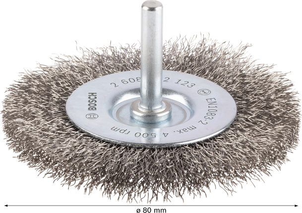 Bosch PRO roestvrijstalen schone spaakschijf 80 mm.