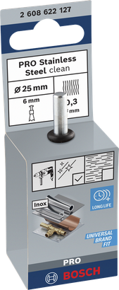 Bosch PRO roestvrijstalen reinigingsborstel 25×0,3 mm.