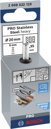 Bosch PRO RVS eindborstel 19 x 0,35 mm.