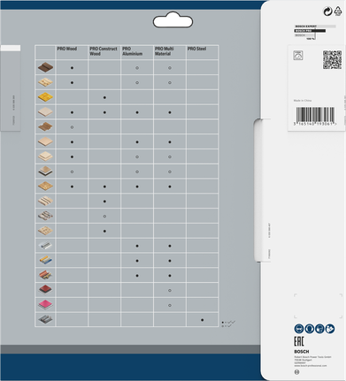 Bosch PRO Multi Material cirkelzaagblad 250 x 3,2 x 30 mm.