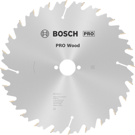 Bosch PRO Wood cirkelzaagblad 250mm T24.