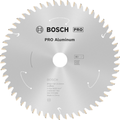 Bosch PRO Aluminium cirkelzaagblad, 54 tanden.