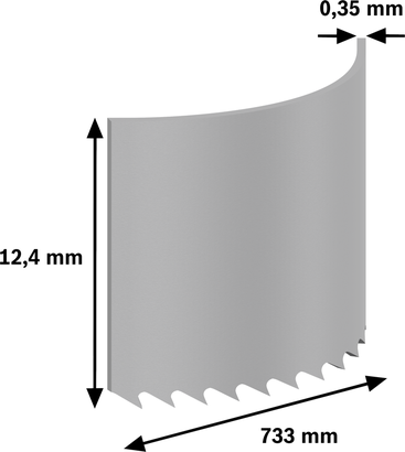 Bosch PRO CB281418 lintzaagblad, lengte 733 mm.