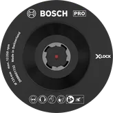 Bosch PRO steunschijf met X-Lock 125 mm klittenbandsluiting.