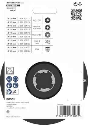 Bosch PRO steunschijf 125 mm SCM.