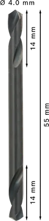 Bosch PRO Metal HSS-G dubbelzijdige spiraalboor 4 mm.
