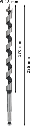 Bosch PRO houtboor 13x170x235 mm voor diep boren.