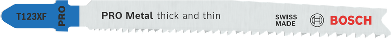 Bosch PRO Metal T123XF decoupeerzaagblad voor dik en dun metaal.