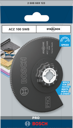 Bosch PRO ACZ 100 SWB multitool mes 100 mm.