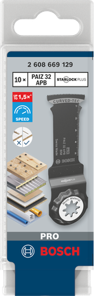 Bosch PRO PAIZ 32 APB 3/8″ invalzaagbladen, 10 stuks.
