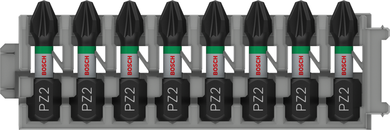 Bosch PRO Pozidriv Impact Bit PZ2 25mm set 8-delig.