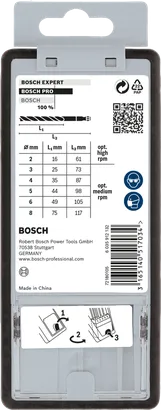 Bosch PRO Hout HSS brad point boorset 7-delig.