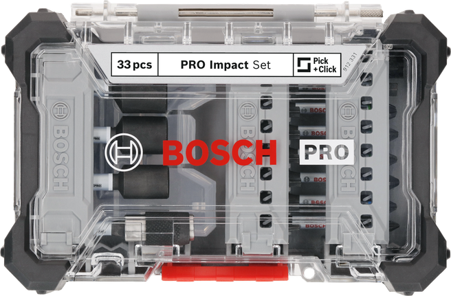 Bosch PRO slagschroevendraaier bitset 33-delig.