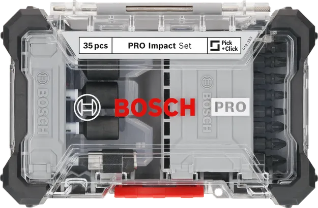Bosch PRO slagschroevendraaier bitset 35 stuks.