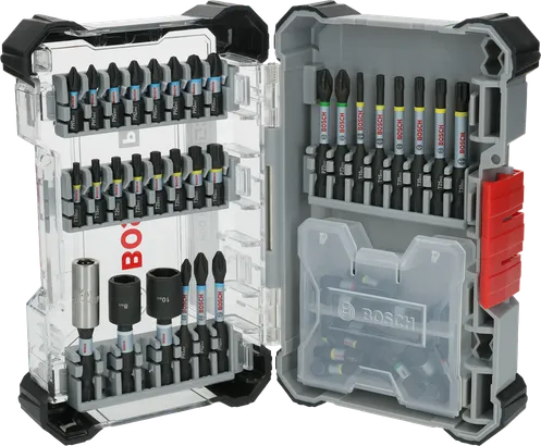 Bosch PRO slagschroevendraaierbitset 50 stuks in opbergkoffer.