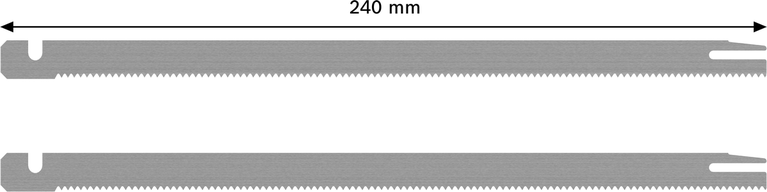 Bosch PRO Foamzaagblad 200 mm voor het zagen van dikke materialen.