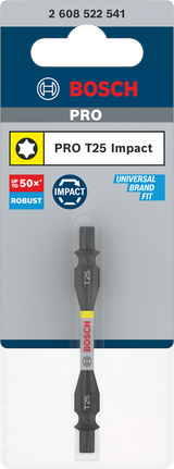 Bosch PRO T25 dubbelzijdige slagbit 65 mm.