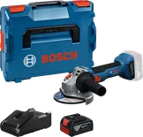 Bosch GWS 18V-8 haakse slijperset met accu en lader.