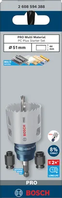 Bosch PRO Multi Material PC Plus Starterset 51 mm 5 stuks.