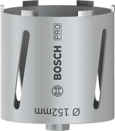 Bosch PRO Boorkroon droog 152 mm voor het boren in metselwerk.
