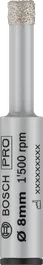 Bosch PRO keramische droogboor 8 mm voor nauwkeurig boren in tegels.