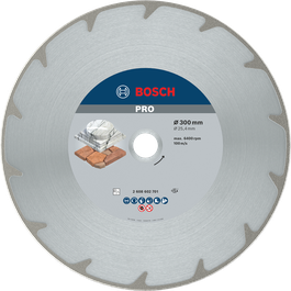 Bosch PRO Marmer Diamantschijf, 300 mm voor het doorslijpen.