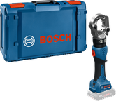 Bosch accu-persgereedschap met draagtas.