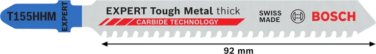 Bosch EXPERT Tough Metal T155HHM decoupeerzaagblad, 92 mm.