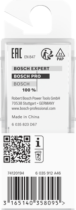 Bosch PRO freesbit 3/8″ vlakke afwerking.