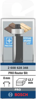 Bosch PRO freesbit 12,7×25,4 mm 8 mm schacht.