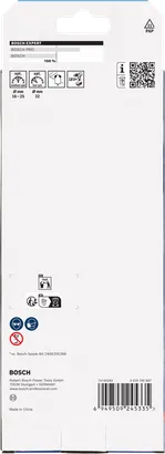 Bosch EXPERT Self Cut Speed Spadeboorset 16/18/20/22/25/32″ met verlengstuk van 152 mm.