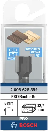Bosch PRO freesbit 12,7×12,7 mm 8 mm schacht.