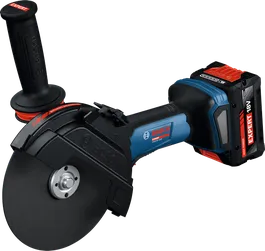 Bosch EXWS18V-180P accu haakse slijper met 18V accu.