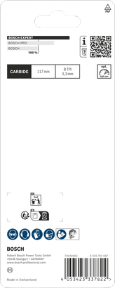 Bosch T301CHM decoupeerzaagblad 117mm 3 stuks.