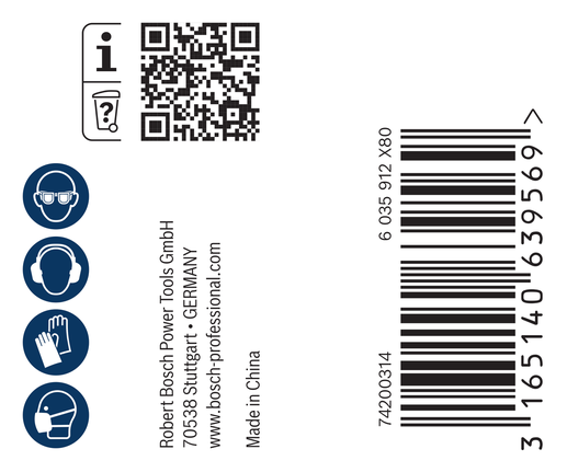 Bosch diamantboorkronenadapter verpakking.