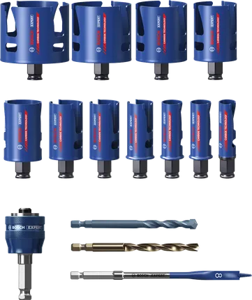 Bosch EXPERT Bouwmaterialen Power Change Plus Gatenzaagset.
