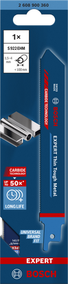 Bosch EXPERT Thin Tough Metal S 922 EHM reciprozaagblad.