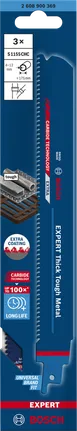 Bosch EXPERT Thick Tough Metal S1155CHC zaagblad, 3-pack.