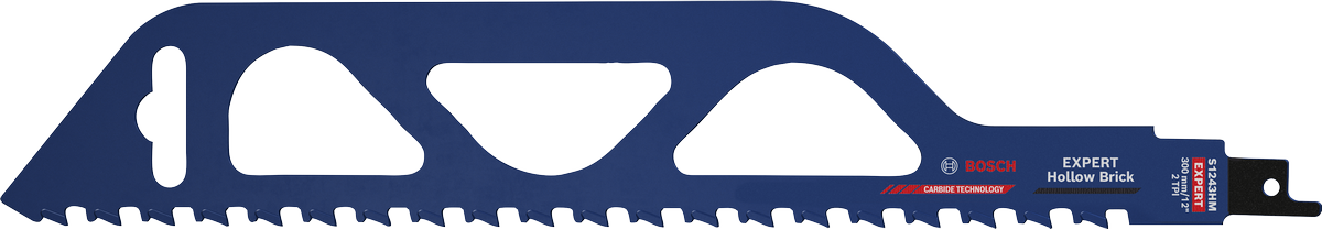 Bosch EXPERT Hollow Brick reciprozaagblad voor metselwerk.
